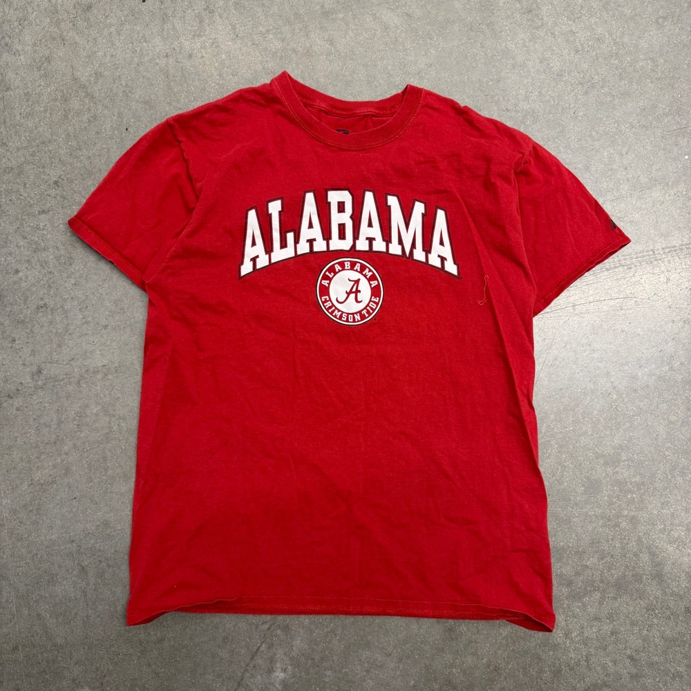 Russell Athletic Alabama Crimson Tide T-Shirt Mens Large Red Graphic Tee 3881